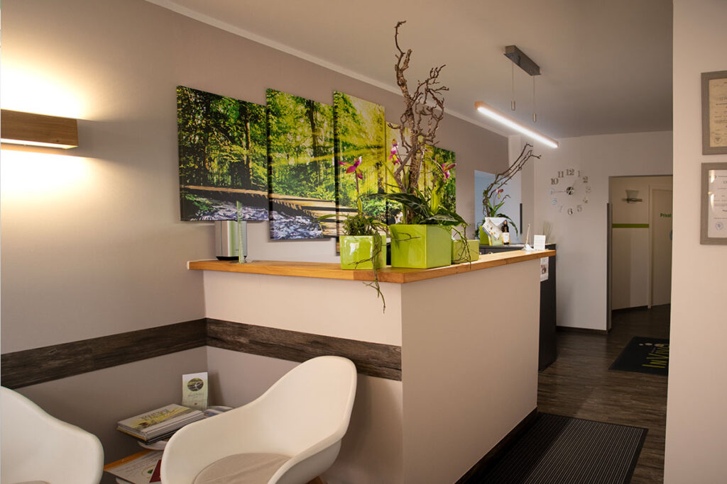 Eingangsbereich Invivo Physiotherapie